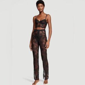 Victoria’s Secret Black Lace Pants XL NEW